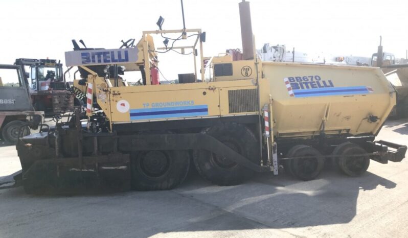 Bitelli BB670 asphalt Tarmac Paver full