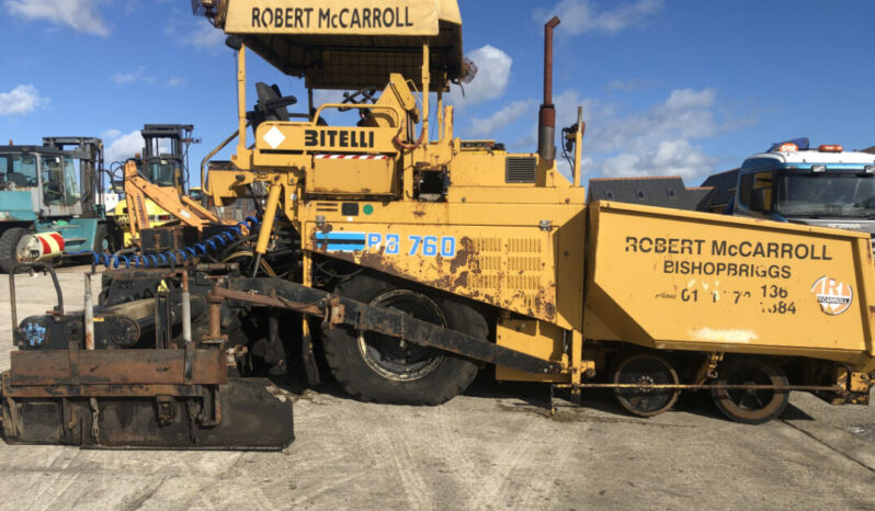 Bitelli BB760 Asphalt Tarmac Paver full