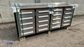 7ft, 20 drawer workbench (unused) For Auction on: 2024-07-13 For Auction on 2024-07-13