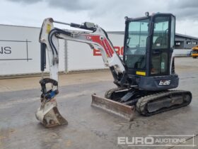 2020 Bobcat E26 EM Mini Excavators For Auction: Leeds, GB, 31st July & 1st, 2nd, 3rd August 2024