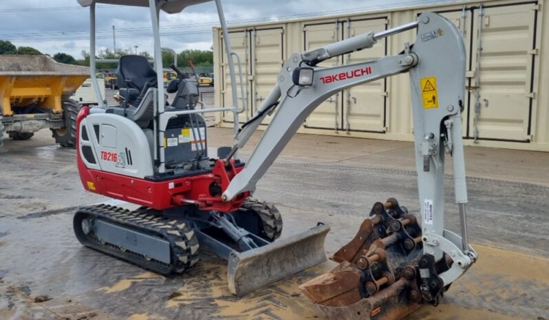 2022 Takeuchi TB216 Mini Excavators For Auction: Leeds, GB, 31st July & 1st, 2nd, 3rd August 2024 full