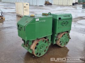 Wacker Radio Controlled Double Drum Vibrating Padfoot Trench Roller Asphalt / Concrete Equipment For Auction: Leeds, GB, 31st July & 1st, 2nd, 3rd August 2024