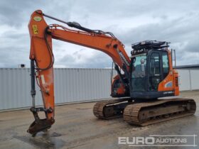 2017 Doosan DX140LCR-5 10 Ton+ Excavators For Auction: Leeds, GB, 31st July & 1st, 2nd, 3rd August 2024