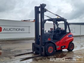 2016 Linde H50D-02 Forklifts For Auction: Leeds, GB, 31st July & 1st, 2nd, 3rd August 2024