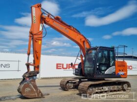 2017 Hitachi ZX130LCN-6 10 Ton+ Excavators For Auction: Leeds, GB, 31st July & 1st, 2nd, 3rd August 2024