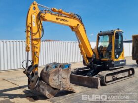 2018 Hyundai R80CR-9A 6 Ton+ Excavators For Auction: Leeds, GB, 31st July & 1st, 2nd, 3rd August 2024