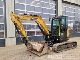2022 Sany SY50U Mini Excavators For Auction: Leeds, GB, 31st July & 1st, 2nd, 3rd August 2024