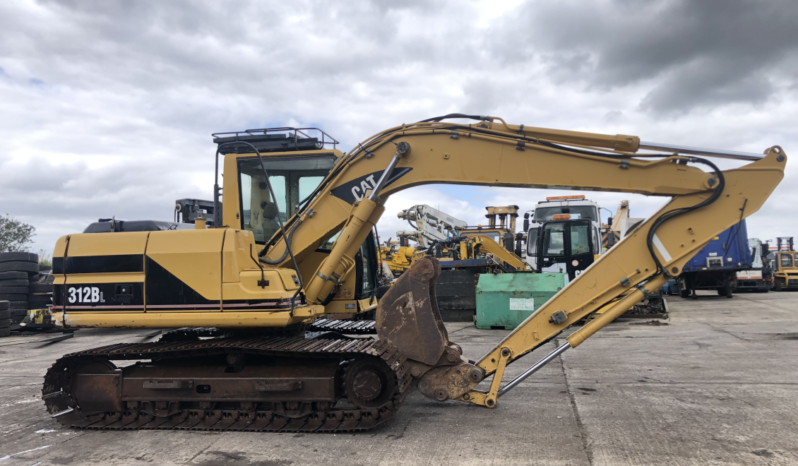 CAT 312BL steel tracked excavator full