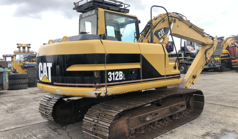 CAT 312BL steel tracked excavator full