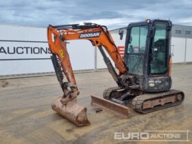 2022 Doosan DX27Z-7 Mini Excavators For Auction: Leeds 11th,12th,13th & 14th September 2024 @8:00am