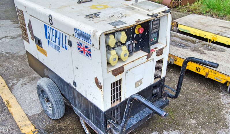 Stephill SSD1000S 10 kva diesel driven For Auction on: 2024-09-19 For Auction on 2024-09-19