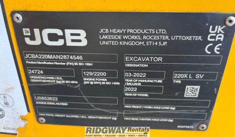 JCB JS220X full