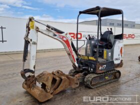 2020 Bobcat E17 Mini Excavators For Auction: Leeds 11th,12th,13th & 14th September 2024 @8:00am