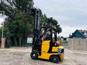 YALE GLP35VX FORKLIFT *YEAR 2018, HIGH RISED CABIN* C/W TINE POSITIONER *VIDEO* full