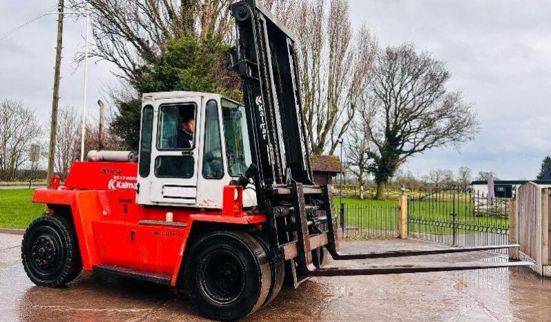 KALMAR DC12-600XL 12 TON FORKLIFT C/W TINE POSITIONER & SIDE SHIFT *VIDEO* full