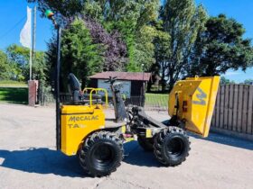 MECALAC TA1 1 TON HIGH TIP DUMPER YEAR 2018 C/W ROLE BAR *VIDEO* full