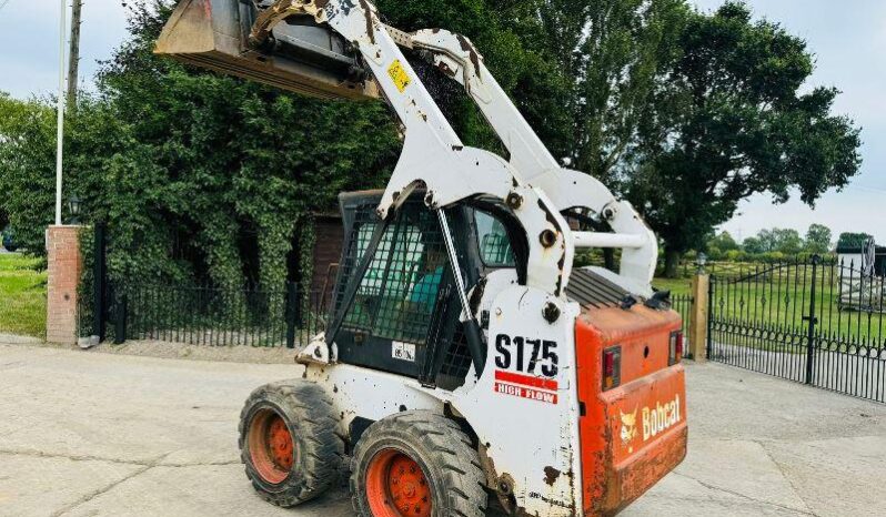 BOBCAT S175 HIGH LIFT SKIDSTEER *HIGH FLOW* C/W BUCKET *VIDEO* full