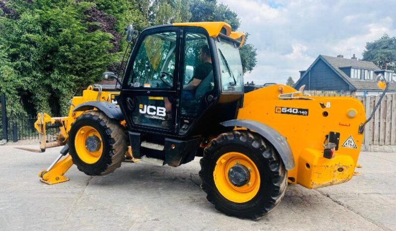 JCB 540-140 4WD TELEHANDLER *YEAR 2018, 14 METER REACH* C/W TINES *VIDEO* full