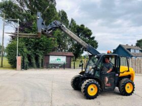 JCB 516-40 4WD TELEHANDLER *YEAR 2018, 3066 HOURS* C/W PALLET TINES *VIDEO* full