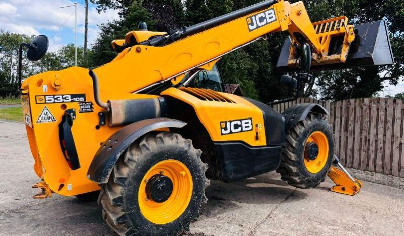 JCB 533-105 4WD TELEHANDLER *YEAR 2018, 10.5 METER* C/W REVERSE CAMERA *VIDEO* full