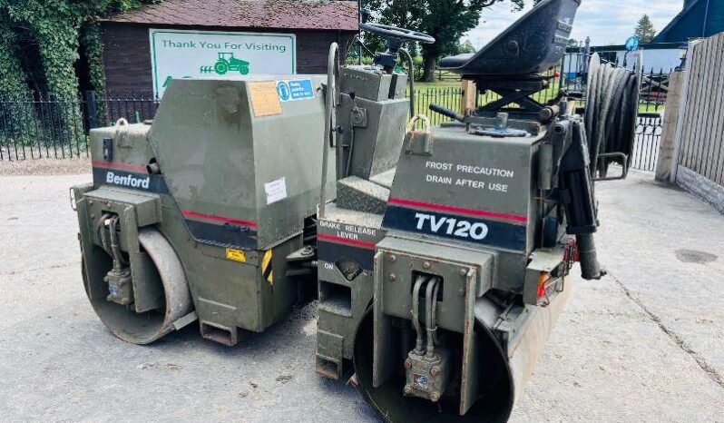 BENFORD TV120 DOUBLE DRUM ROLLER C/W HYDRAULIC POWER PACK & BREAKER full