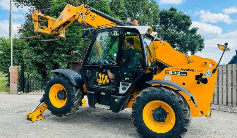 JCB 533-105 4WD TELEHANDLER *10.5 METER REACH* C/W PALLET TINES *VIDEO* full