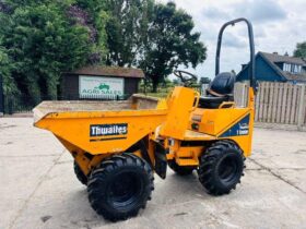 THWAITES 1TONN HIGH TIP DUMPER *YEAR 2019* C/W ROLE BAR *VIDEO* full