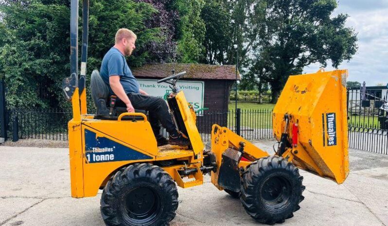 THWAITES 1TONN HIGH TIP DUMPER *YEAR 2019* C/W ROLE BAR *VIDEO* full