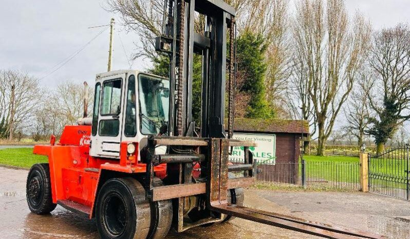 KALMAR DC12-600XL 12 TON FORKLIFT C/W TINE POSITIONER & SIDE SHIFT *VIDEO* full