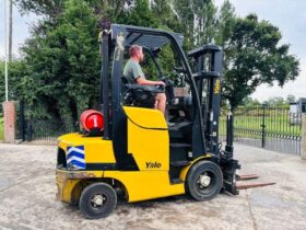 YALE GLP35VX FORKLIFT *YEAR 2018, HIGH RISED CABIN* C/W TINE POSITIONER *VIDEO* full