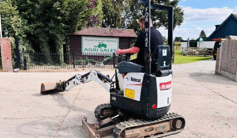 BOBCAT E10 TRACKED EXCAVATOR *YEAR 2018, 3409 HOURS* C/W EXPANDING TRACKS *VIDEO* full