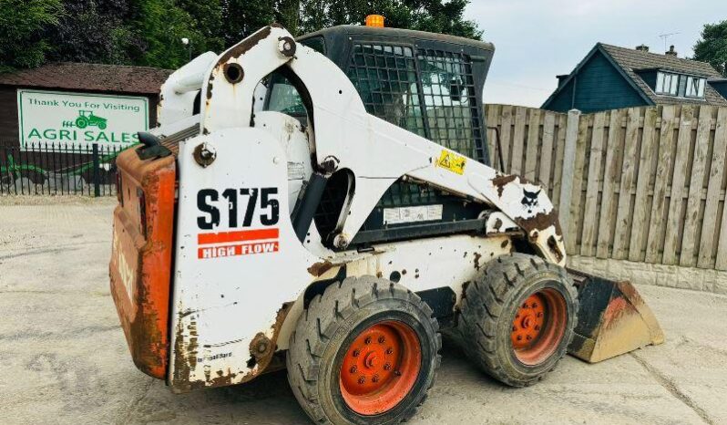 BOBCAT S175 HIGH LIFT SKIDSTEER *HIGH FLOW* C/W BUCKET *VIDEO* full