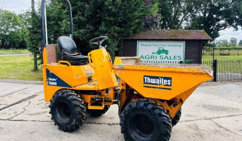 THWAITES 1TONN HIGH TIP DUMPER *YEAR 2019* C/W ROLE BAR *VIDEO* full