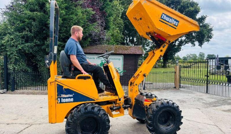 THWAITES 1TONN HIGH TIP DUMPER *YEAR 2019* C/W ROLE BAR *VIDEO* full