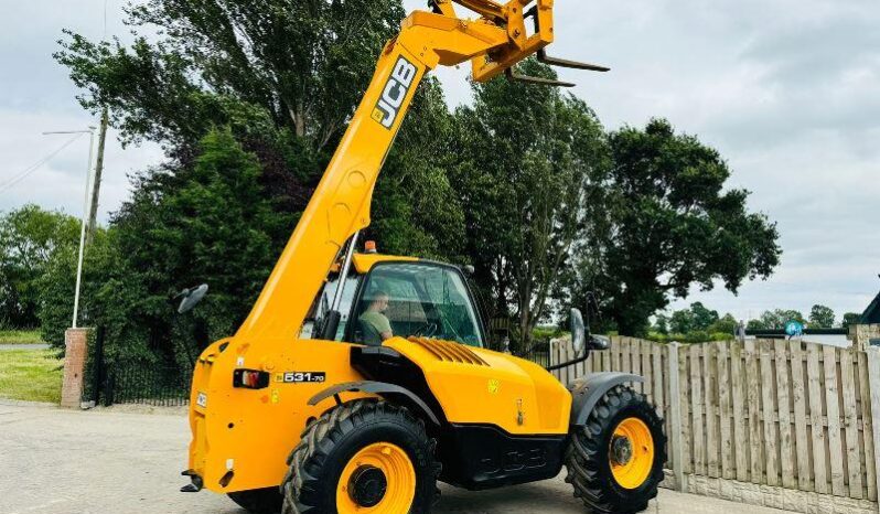 JCB 531-70 4WD TELEHANDLER * YEAR 2020, 3494 HOURS* C/W PALLET TINES *VIDEO* full