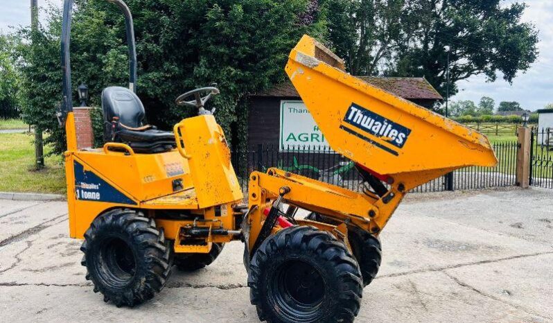 THWAITES 1TONN HIGH TIP DUMPER *YEAR 2019* C/W ROLE BAR *VIDEO* full