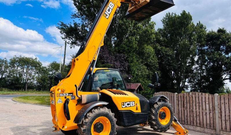 JCB 533-105 4WD TELEHANDLER *YEAR 2018, 10.5 METER* C/W REVERSE CAMERA *VIDEO* full