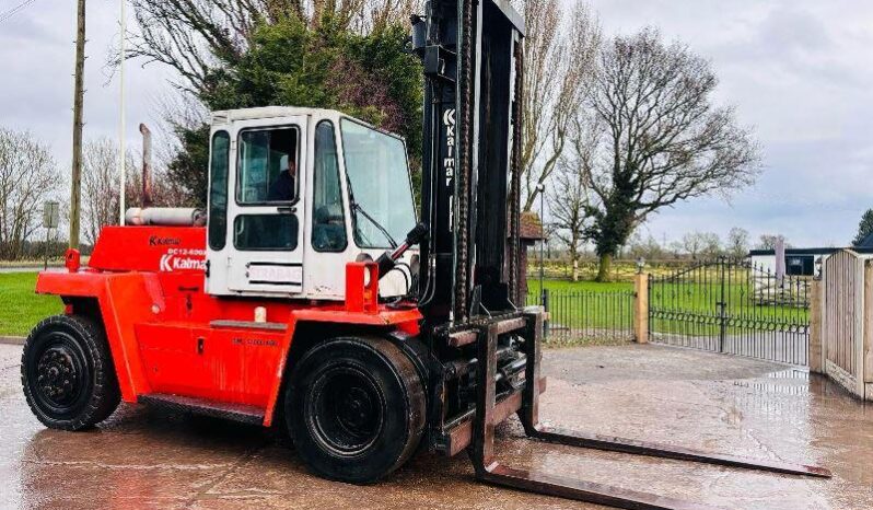 KALMAR DC12-600XL 12 TON FORKLIFT C/W TINE POSITIONER & SIDE SHIFT *VIDEO* full