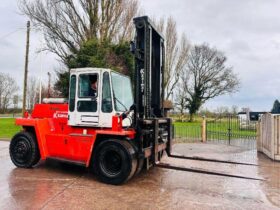 KALMAR DC12-600XL 12 TON FORKLIFT C/W TINE POSITIONER & SIDE SHIFT *VIDEO* full