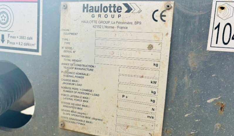 HAULOTTE HA16TPX AIREL PLATFORM *16M REACH, YEAR 2012* VIDEO * full