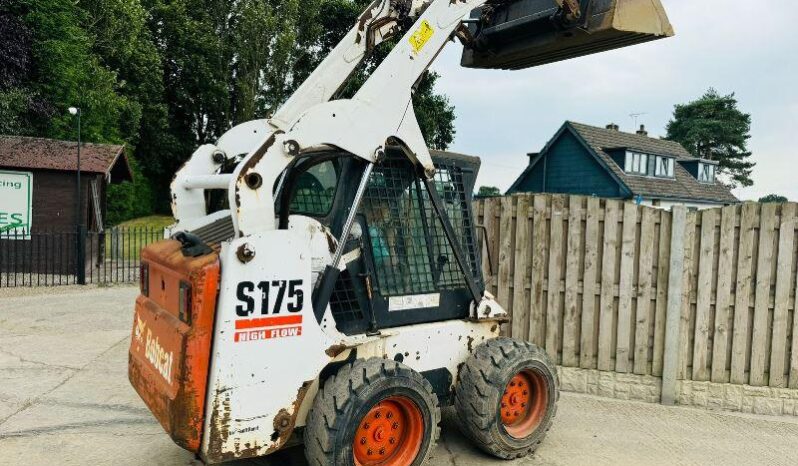 BOBCAT S175 HIGH LIFT SKIDSTEER *HIGH FLOW* C/W BUCKET *VIDEO* full