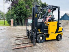 YALE GLP35VX FORKLIFT *YEAR 2018, HIGH RISED CABIN* C/W TINE POSITIONER *VIDEO* full