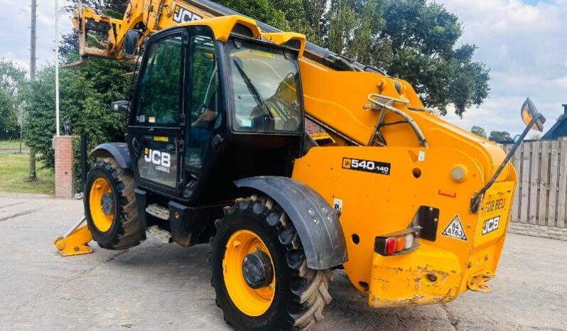 JCB 540-140 4WD TELEHANDLER *YEAR 2018, 14 METER REACH* C/W TINES *VIDEO* full