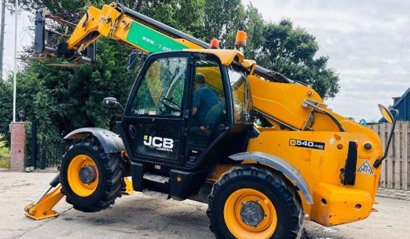 JCB 540-140 4WD TELEHANDLER *YEAR 2017, 14 METER REACH* C/W TINES *VIDEO* full