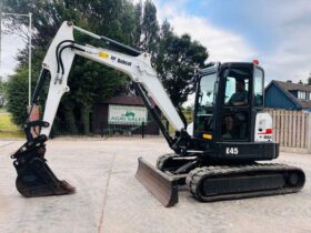 BOBCAT E45 TRACKED EXCAVATOR *YEAR 2019, ONLY 1700 HOURS* C/W QUICK HITCH *VIDEO* full