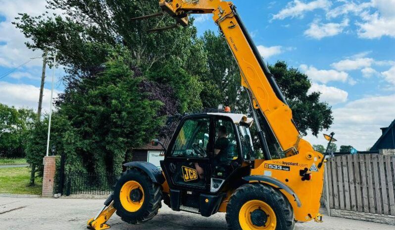 JCB 533-105 4WD TELEHANDLER *10.5 METER REACH* C/W PALLET TINES *VIDEO* full