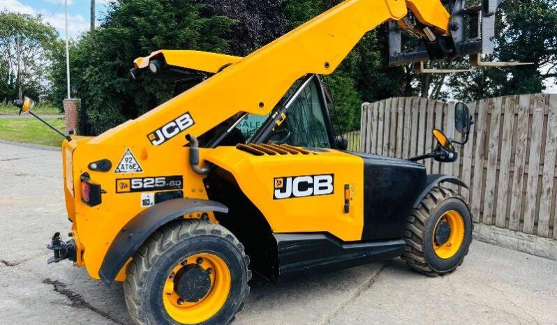 JCB 525-60 4WD TELEHANDLER *YEAR 2018, ONLY 3890 HOURS* C/W PALLET TINES *VIDEO* full