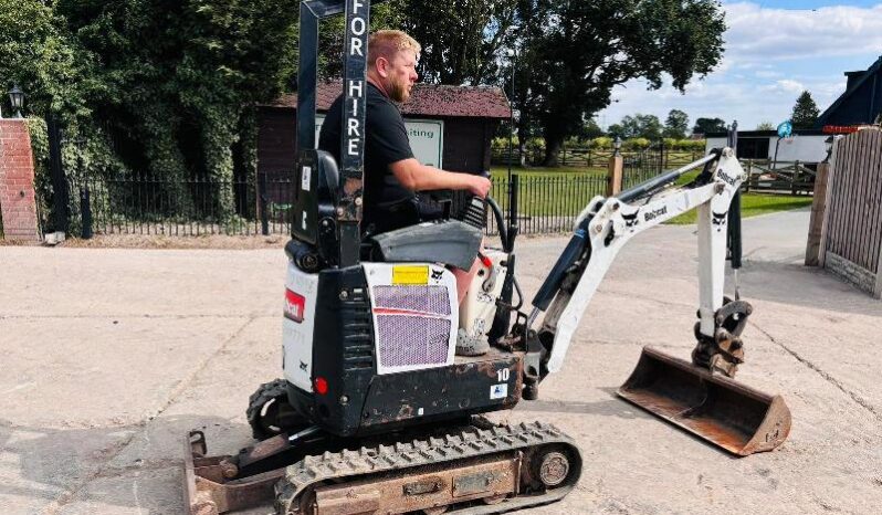 BOBCAT E10 TRACKED EXCAVATOR *YEAR 2018, 3409 HOURS* C/W EXPANDING TRACKS *VIDEO* full