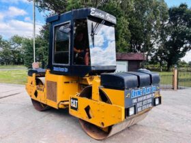 CATERPILLAR CB434 DOUBLE DRUM ROLLER C/W FULLY GLAZED CABIN *VIDEO* full