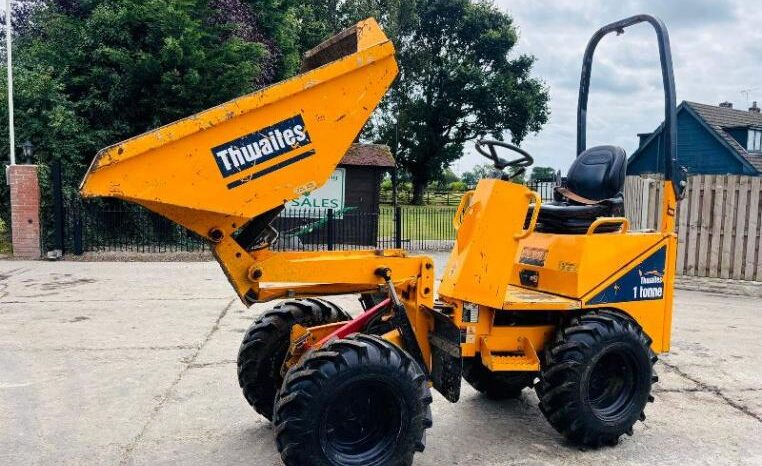 THWAITES 1TONN HIGH TIP DUMPER *YEAR 2019* C/W ROLE BAR *VIDEO*